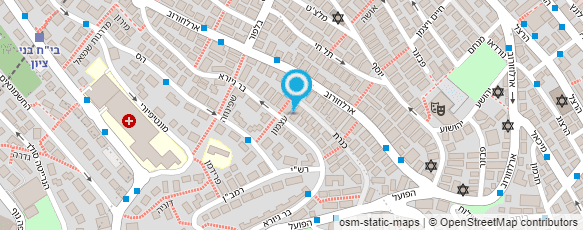 מפת הגעה אל זילברפרב הרב יוסף