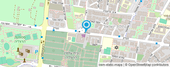 מפת הגעה אל מצבות חסון הרצליה