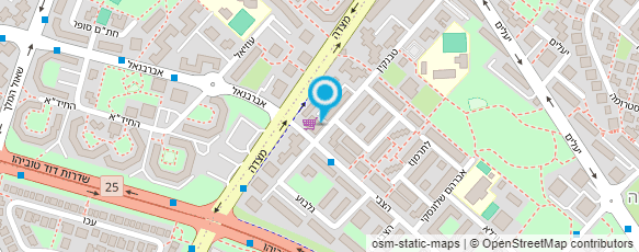 מפת הגעה אל סופרמרקט  אחים מאיר