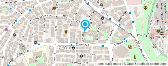 מפת הגעה אל מכון גתה ירושלים