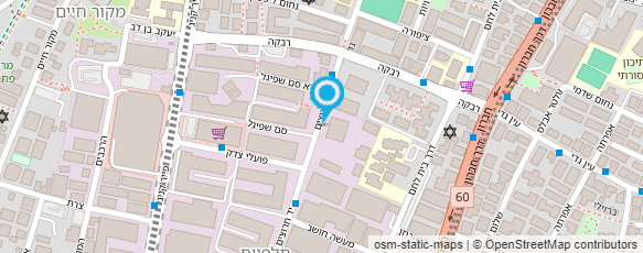 מפת הגעה אל עולם המיזוג- סניף ירושלים בע"מ