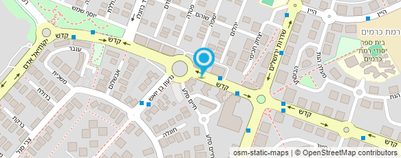 מפת הגעה אל פרופ' אורן שמואל