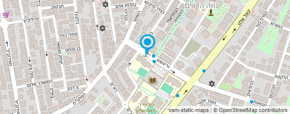 מפת הגעה אל חטיבת הביניים ע"ש הסופר טביב