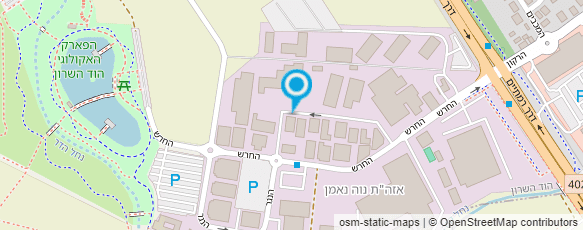 מפת הגעה אל רון פוליאסטר הוד השרון בע"מ