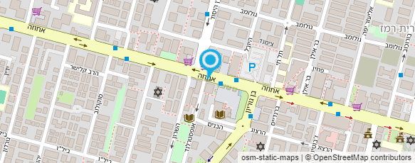 מפת הגעה אל בית חב"ד רעננה