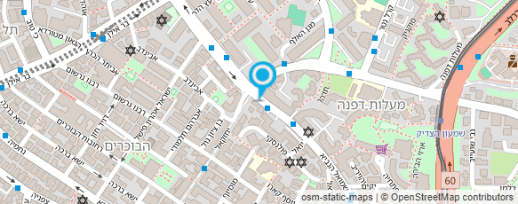 מפת הגעה אל דפוס השושנים אורלי פרינט