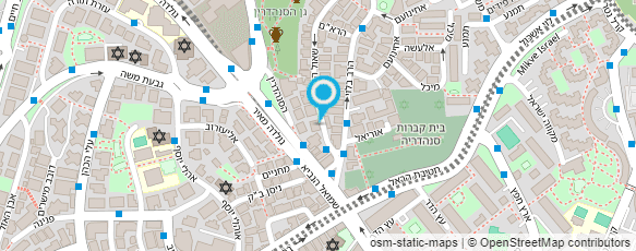 מפת הגעה אל צ.מ.א. טיולי ירושלים בע"מ