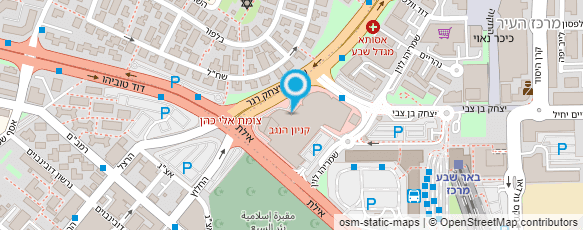 מפת הגעה אל קניון עזריאלי הנגב